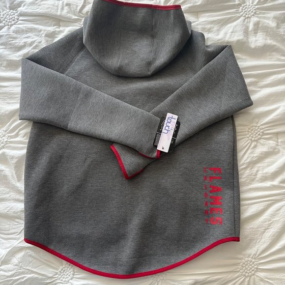 NHL Calgary Flames G-III Womens Large Gray Jacket Touch by Alyssa Milano NWT - Picture 2 of 13